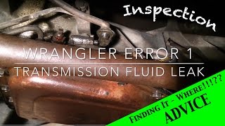 Transmission fluid leak  Jeep Wrangler YJ  Ep 1 [upl. by Vijnas]