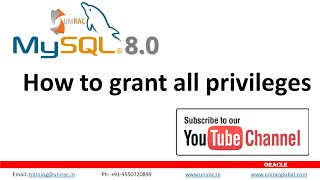 How to Grant Privileges to user  grant all privileges  Oracle MySQL database solved [upl. by Niarbo153]