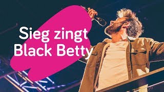 Sieg De Doncker stagedivet tijdens zijn versie van Black Betty [upl. by Ynaiffit]