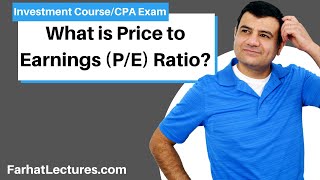 Price to Earnings Ratio Explained PE Ratio Basic for beginners Essentials of investment [upl. by Bethena]