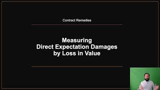 Contract Remedies Calculating Direct Expectation Damages with the Loss in Value Method [upl. by Asiar]