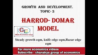 3 HarrodDomar model of growth and development [upl. by Jerald789]