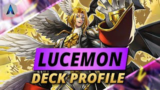 HOW MUCH RECOVERY Lucemon Control Deck Profile amp Combo Guide  Digimon Card Game BT13 Format [upl. by Radie]