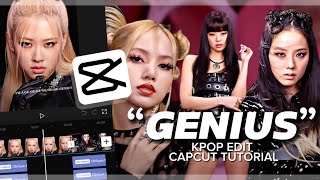 “Genius” kpop tiktok trend Capcut editing tutorial kpop capcut editing tutorial [upl. by Amikan]