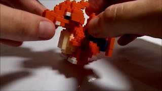 Pokemon Nanoblock Building Charizard [upl. by Einnov117]