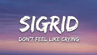 Sigrid  Don’t Feel Like Crying Lyrics [upl. by Hgielac]