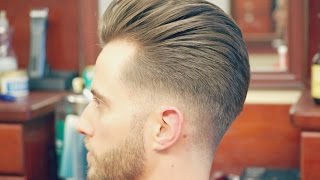 Step by Step Tutorial Undercut with a Slicked Back Pompadour [upl. by Keely]