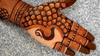 Royal peacocks mehndi mehndi design  Full hand bridal mehndi design  New front hand design  Henna [upl. by Irat517]