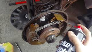 Corsa D  How to change a wheel cylinder [upl. by Nossyla772]