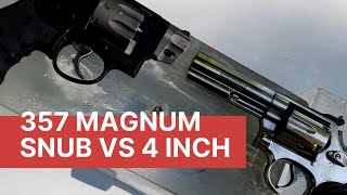 357 Magnum VS Ballistic Gel Snubby VS 4 Inch Expansion [upl. by Yetta]