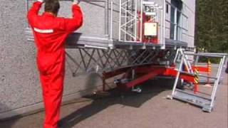 Scanclimber SC1000 mast climbing work platform  easy assembly and transportation [upl. by Reisch]