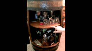 Whiskey Barrel Liquor Cabinet [upl. by Thad]