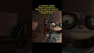 Robots 2005 A Nod to Nostalgia with the Rock Em Sock Em Robots Movie Poster in Rodneys Room [upl. by Maurer]