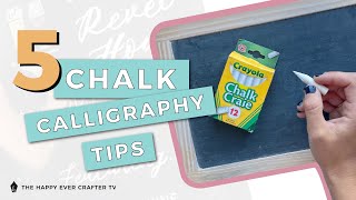 5 NeedToKnow Chalk Calligraphy Tips [upl. by Odama]