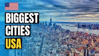 Top 10 Biggest Cities in USA  Largest Cities by Population 2024 [upl. by Catherin]