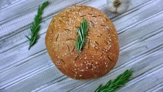 Roasted Garlic Rosemary Bread  Whats For Din  Courtney Budzyn  Recipe 99 [upl. by Ardnama]