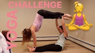 YOGA CHALLENGE ft my sister [upl. by Aytida]