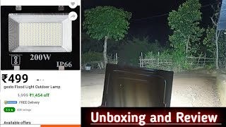 Gesto Flood Light Outdoor Lamp 200w led light [upl. by Ativel]