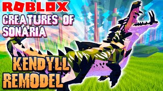 Roblox Creatures Of Sonaria  Kendyll Remodel Showcase [upl. by Aissat]