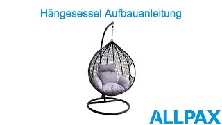 Hängesessel Aufbauanleitung l ALLPAX [upl. by Eirotal]