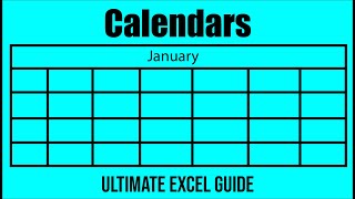 Create Your Own Custom Calendar in Excel StepbyStep Tutorial [upl. by Eltsryk]