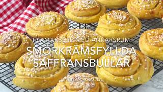 Smökrämsfyllda extra saftiga saffransbullar lussebullar [upl. by Lolanthe410]