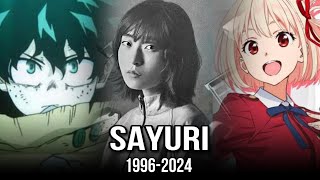 Todas las canciones de anime de SAYURI 20152022 [upl. by Arytas]