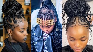 Topnotch Braids Cornrows Hairstyles for LadiesElegant Braids Cornrows Hairstyles for African Women [upl. by Lenno]