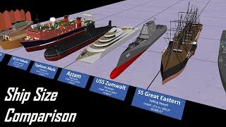 Ship Size Comparison 3D [upl. by Janicki]