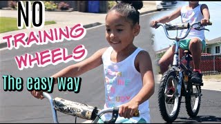 How To Ride A Bike WITHOUT Training Wheels The EASY way [upl. by Trebo708]