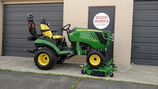 How To Remove amp Reinstall A John Deere 1025r AutoConnect Deck [upl. by Fenn661]