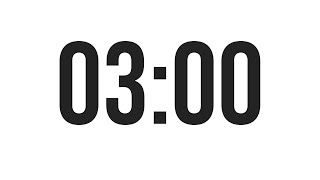 3 Minute Countdown timer Minimal [upl. by Aleahs769]