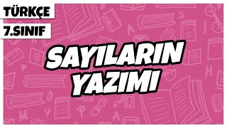 7 Sınıf Türkçe  Sayıların Yazımı  2022 [upl. by Eessej612]