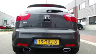 KIA RIO dUPLEX EXHAUST SPORTUITLAAT  UITLAAT  system by Maxi Performance [upl. by Joachima]