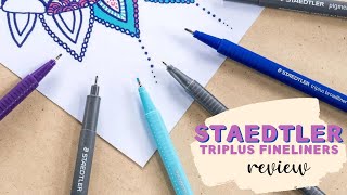 Staedtler Triplus Fineliner Pens  Review [upl. by Yxor428]