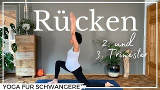 Yoga in der Schwangerschaft  2 und 3 Trimester  35 min  unterer Rücken  Fortgeschrittene [upl. by Sulecram]