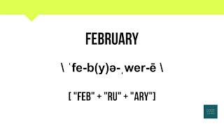 How To Pronounce February  Meaning  Pronunciation [upl. by Aicitel]