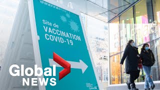 COVID19 Canadians divided over Quebecs proposed tax on unvaccinated [upl. by Wolbrom]