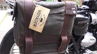 Triumph Bonneville T120 Motorcycle luggage for the distinguished Gentleman Traveller [upl. by Yelhak623]