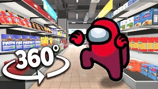 Among Us Distraction Dance 360°  Supermarket  VR360° Experience [upl. by Ruth982]