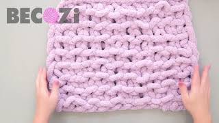 KNIT A CHUNKY BLANKET WITH BIG NEEDLES [upl. by Samanthia767]