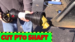 Learn Cutting Tractor PTO Shaft to Fit Any Tractor and Implement [upl. by Gahan425]