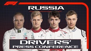 2018 Russian Grand Prix Press Conference Highlights [upl. by Francis]