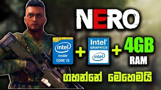 ඕන pc එකක NERO ගහමුද  NERO benchmark in intel HD2500  NERO play in any low end pc [upl. by Tomkiel]