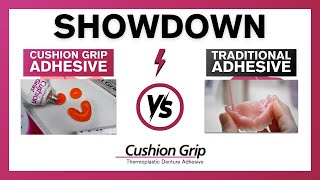 Cushion Grip VS Denture Glue Adhesives [upl. by Airamahs331]