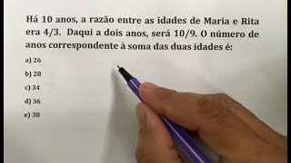 QUESTÃO DE CONCURSO COM RAZÃO E PROPORÇÃO  COM MACETE  Prof Robson Liers  Mathematicamente [upl. by Eednas]