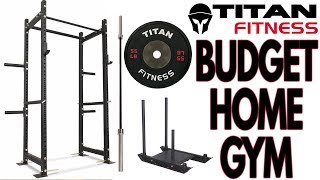 Budget Titan Fitness Home Gym Build [upl. by Ymrej676]