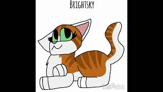 Brightsky RiverClan Warrior Cats Speedpaint Belongs to Erin Hunter [upl. by Ardnasyl]