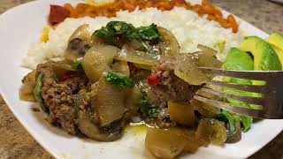 Puerto Rican Steak amp Onions  Bistec Encebollado — Mari’s Cooking [upl. by Irat]