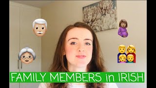 How to say the different FAMILY members in Irish [upl. by Ebanreb682]